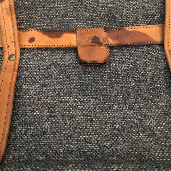 Hartmann Luggage Bags Vintage Hartmann Luggage Tweed Leather Carry